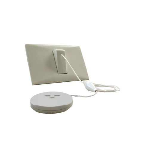 Pulsador a cordel blanco